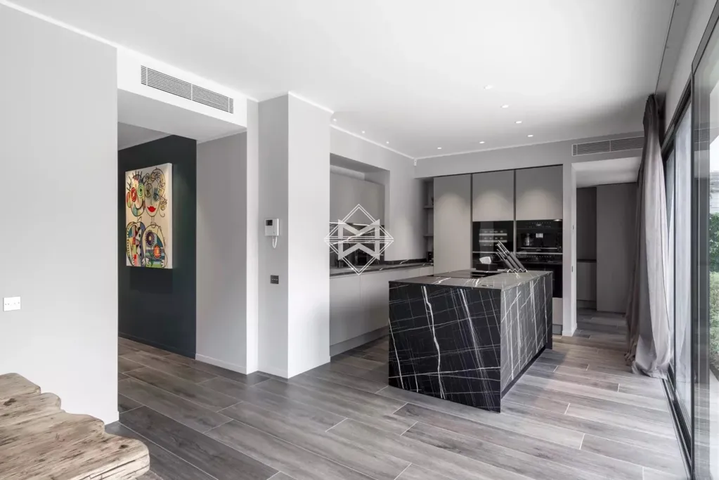 Kitchen - Renovated Penthouse with Panoramic View in Cannes