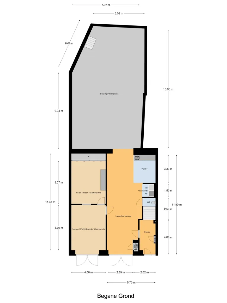 Plaan - Modern House with Office Space in Ameide
