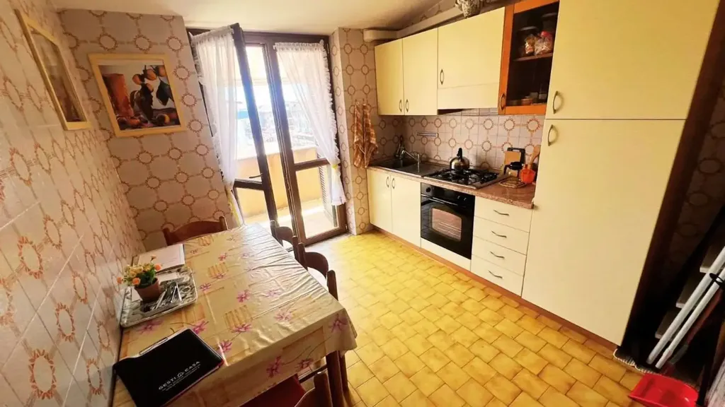Cuisine - Apartment with Balconies in Scalea