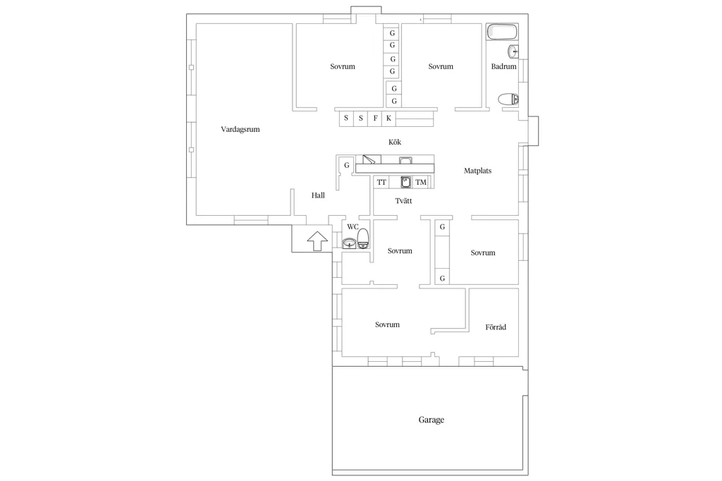 Floor Plan - Flexible Villa with Garden in Ingelstad