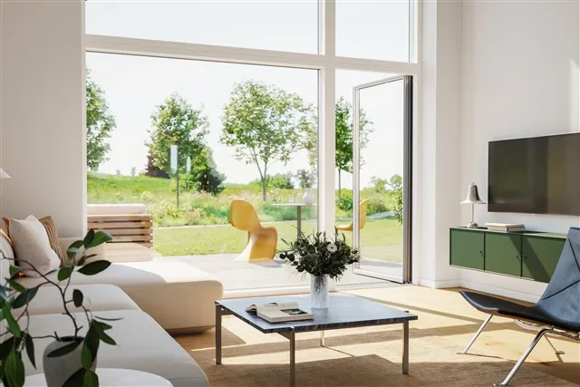 Séjour - Single-Level House with Garden in Kongehaven
