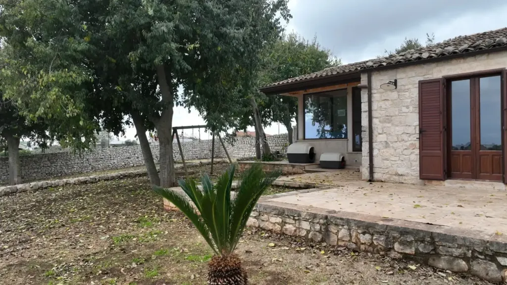 Exterior - Historic Stone Villa with Garden in Modica