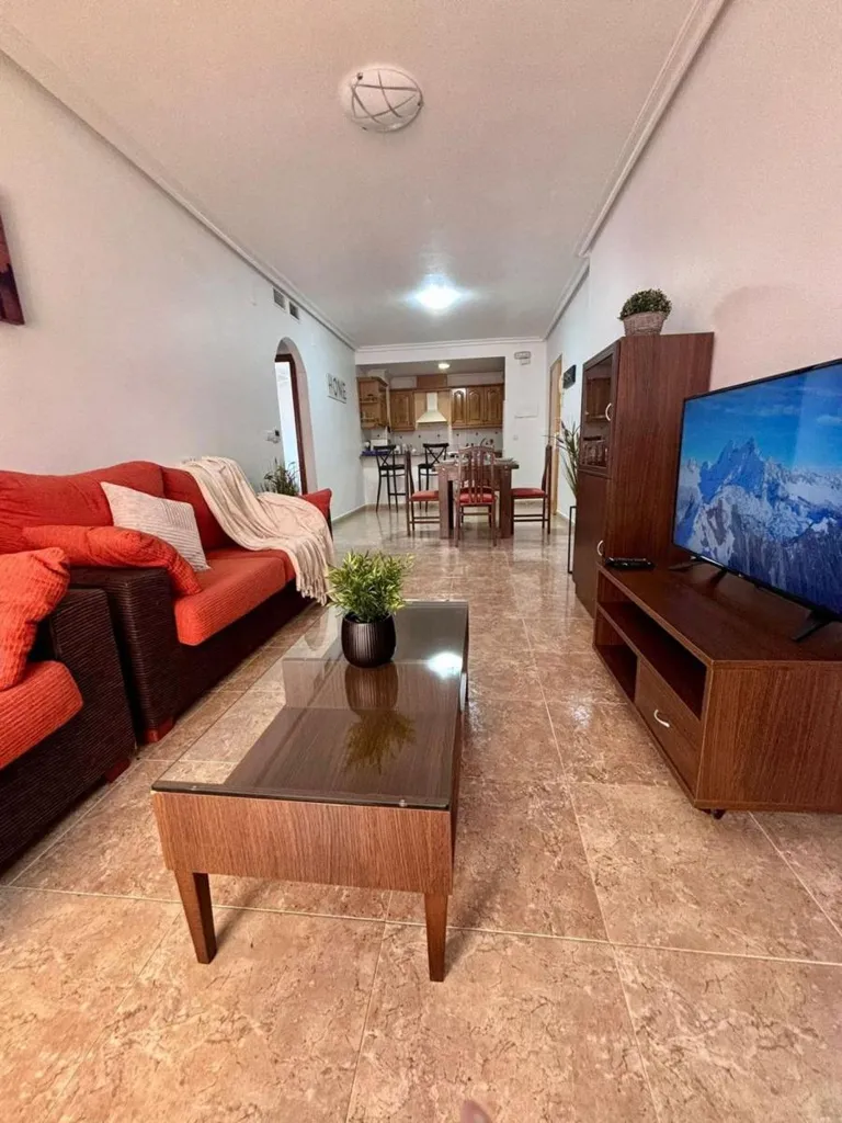 Living Room - 2-Bedroom Apartment with Terrace in Cabo Roig