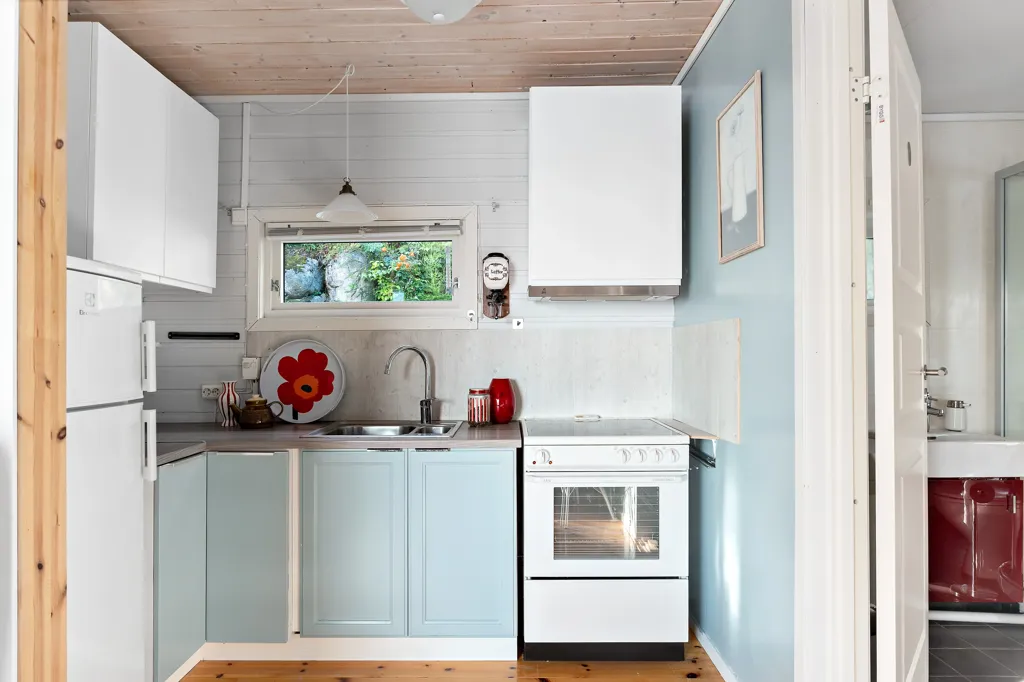 Cucina - Seafront Cottage with Private Garden in Gausetbukta