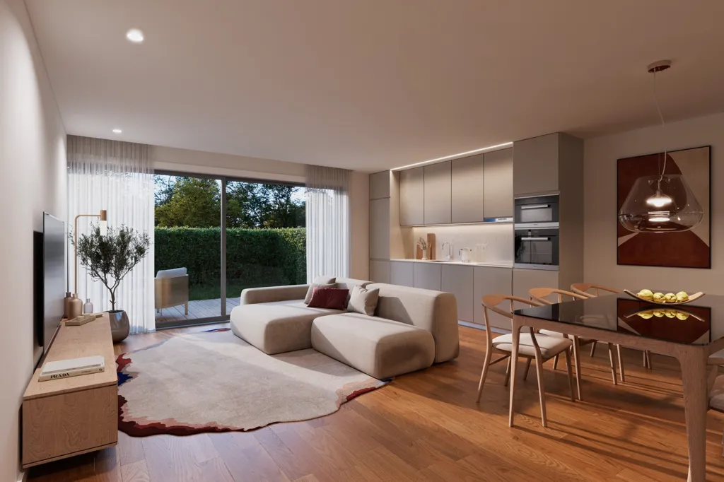 Séjour - Three-Bedroom Apartment with Water View in Porto