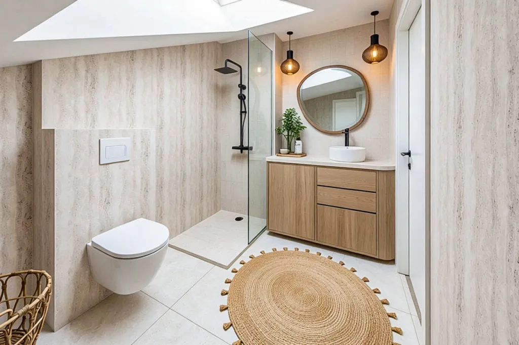 Salles de bain - Studio Hypercentré avec Vue Toit Annemasse