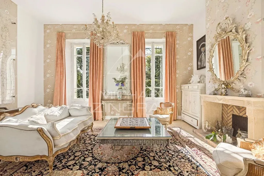 Living Room - Villa with Sea View near Cap d'Antibes