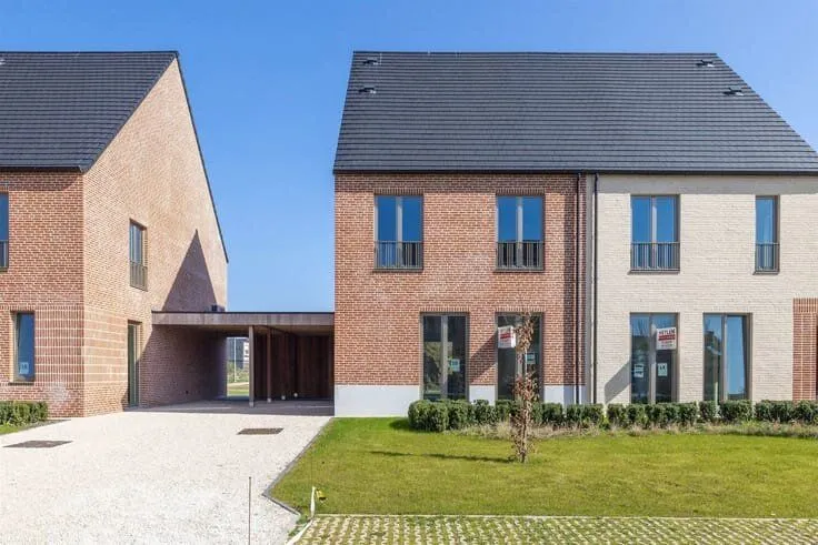 Extérieur - Maison Contemporaine avec Jardin à Noorderwijk