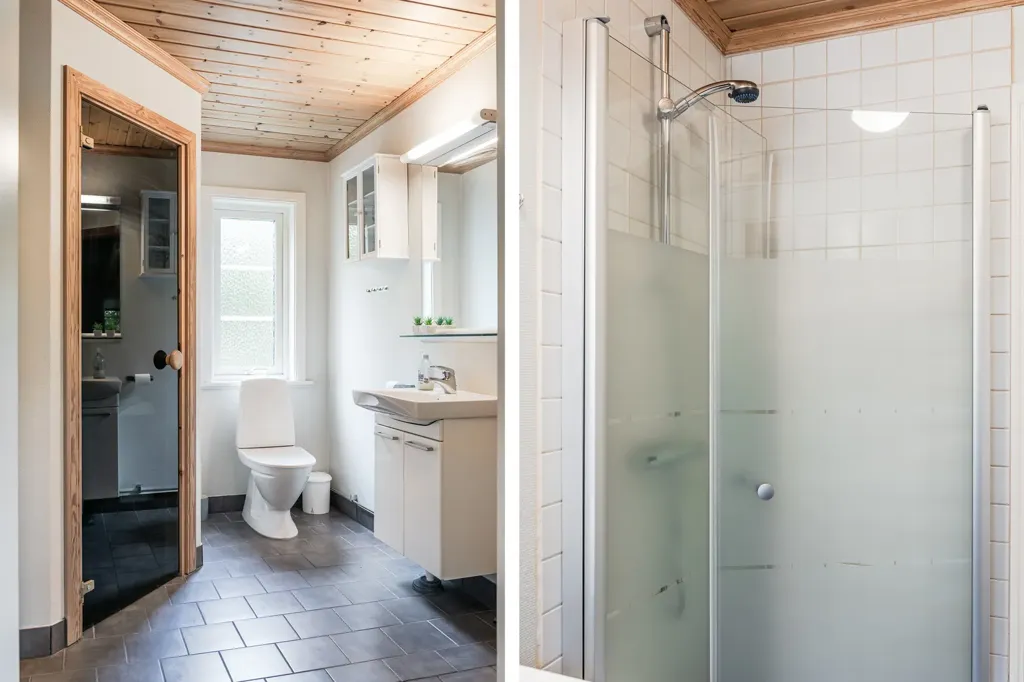Bathrooms - Cottage with Ski Access in Branäs