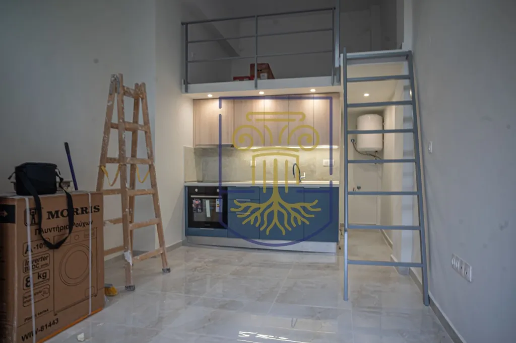 Cucina - Loft Studio with Balcony in Thessaloniki Centre