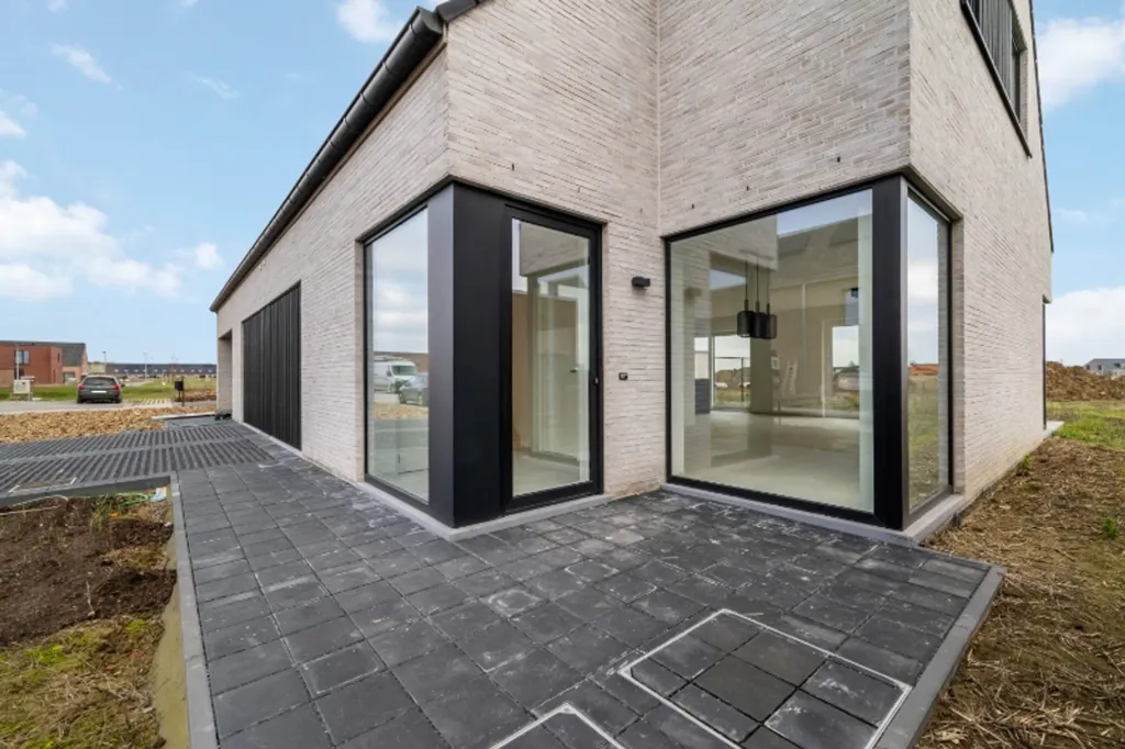 Extérieur - Nouvelle Construction Semi-ouverte avec Terrasse à Hooglede