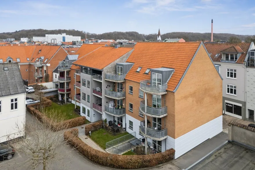 Vue aérienne - 20 Apartments with Terrace in Vejle Centre