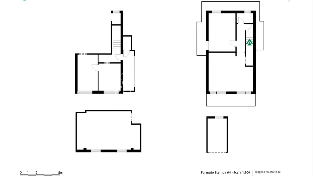 Plan - Bifamiliar House with Garden in Cattolica