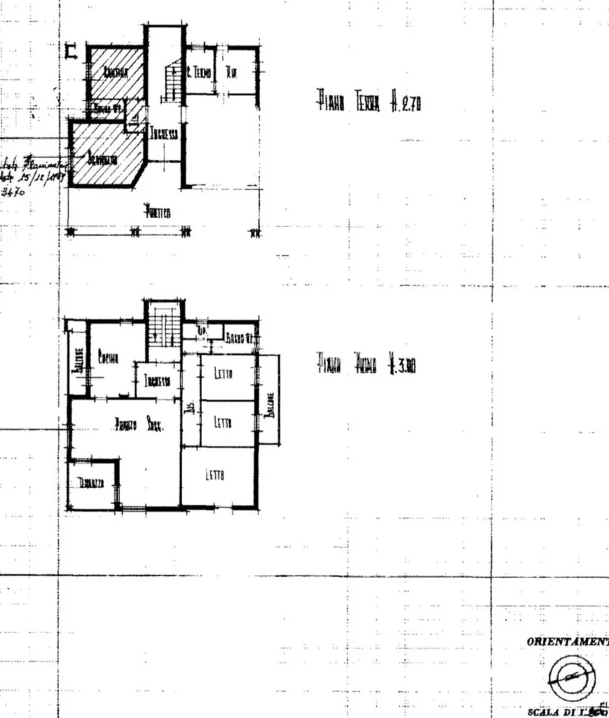 Plan - Luxury Villa with Private Garden in Forlì