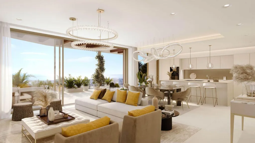 Séjour - Penthouse with Sea Views in La Zagaleta