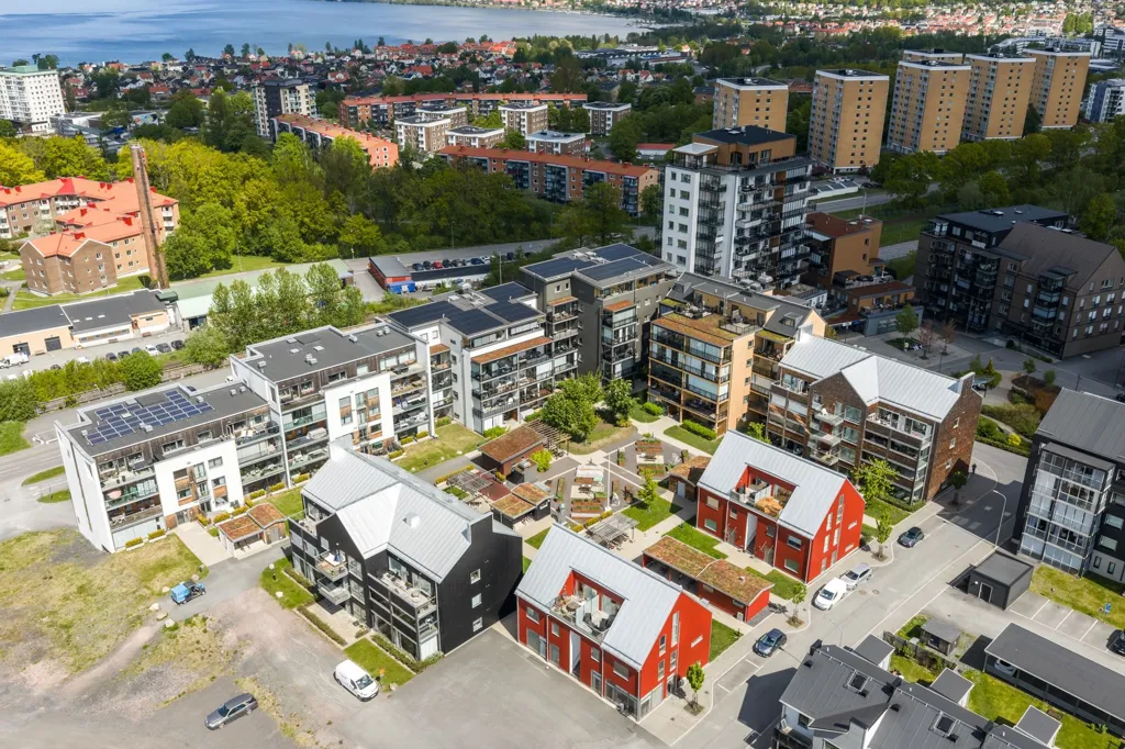 Vista aerea - Modern Studio with Balcony in Jönköping