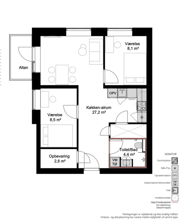 Plaan - Modern Flat with Storage in Odense C