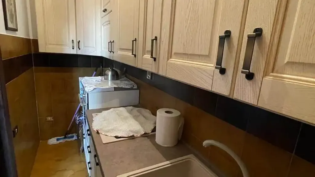 Köök - Apartment with Private Garden in Certaldo