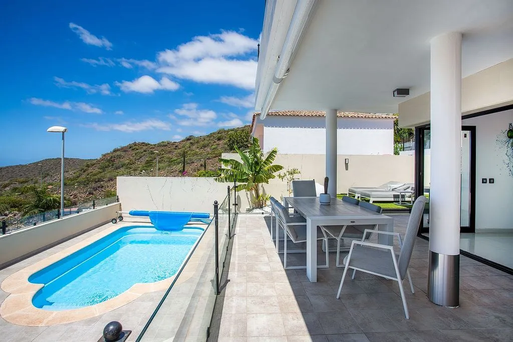 Piscine - Detached Villa with Pool and Ocean Views, Costa Adeje
