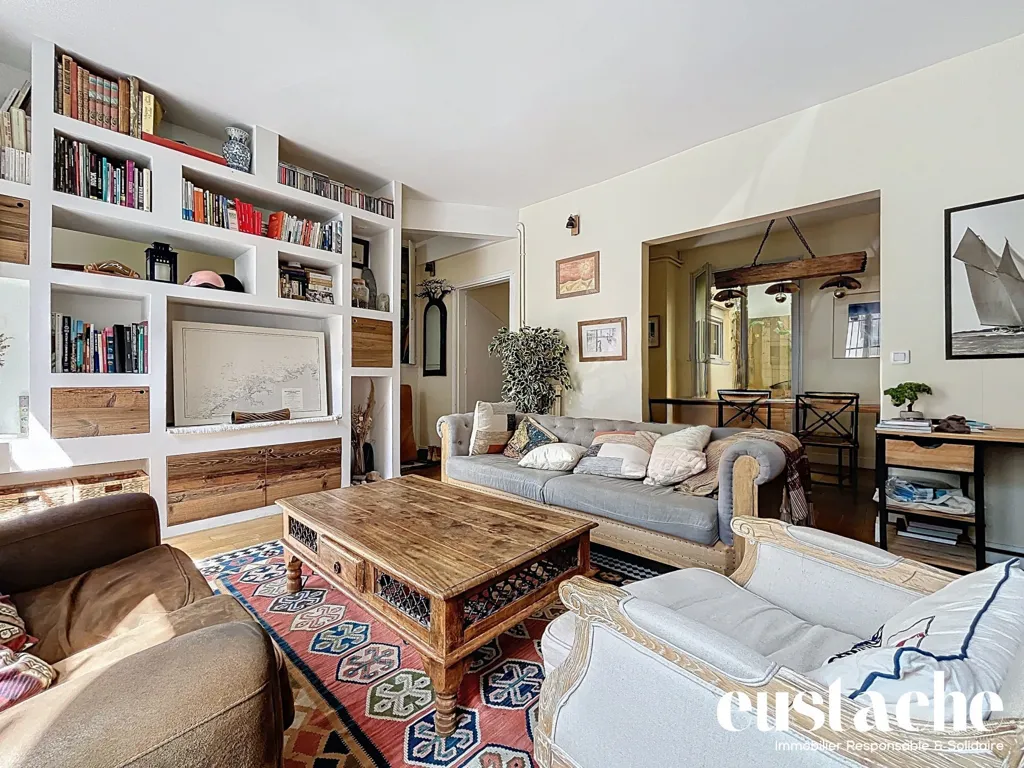 Séjour - Maison en Mono-Propriété avec Terrasse à Pantin