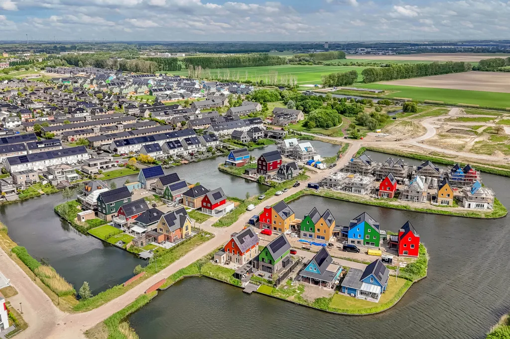 Vue aérienne - Spacious New Build House with Garden in Lelystad