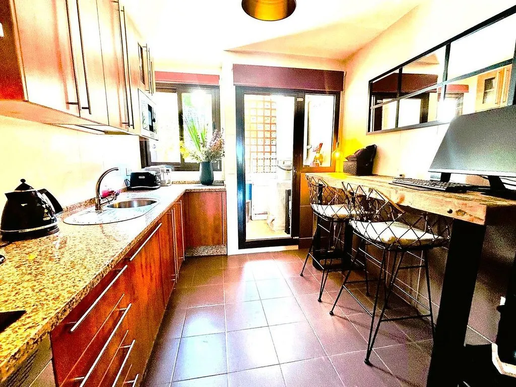 Köök - Apartment with Pool and Terrace in Casares Golf Garden