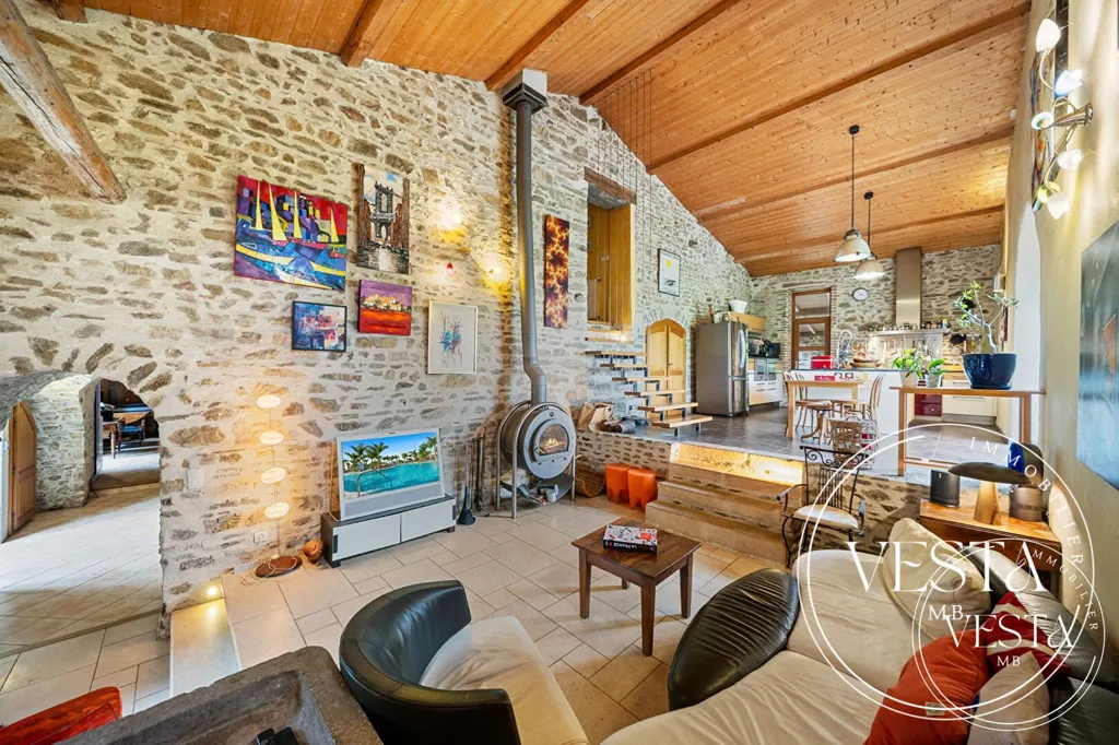 Séjour - Maison Familiale avec Piscine à Seyssuel