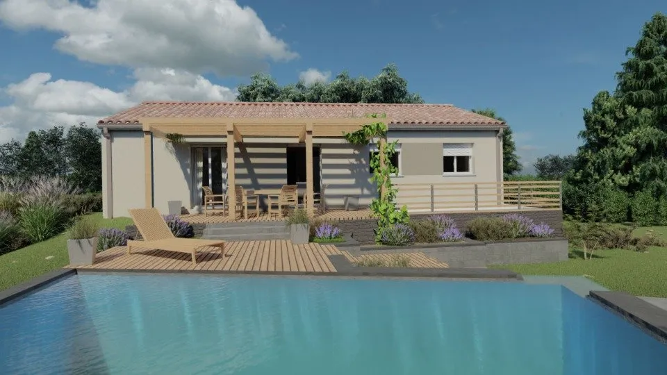 New Build House with Garden in Générac