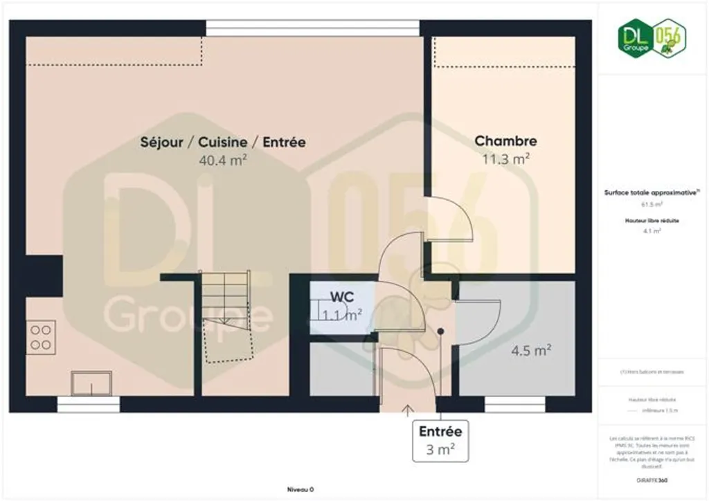 Plan - Appartement Duplex avec Terrasse au Centre de Mouscron
