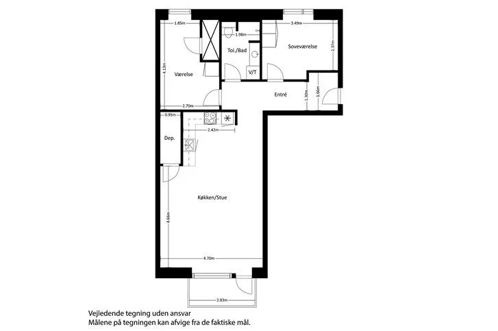 Appartement 3 pièces à Slagelse