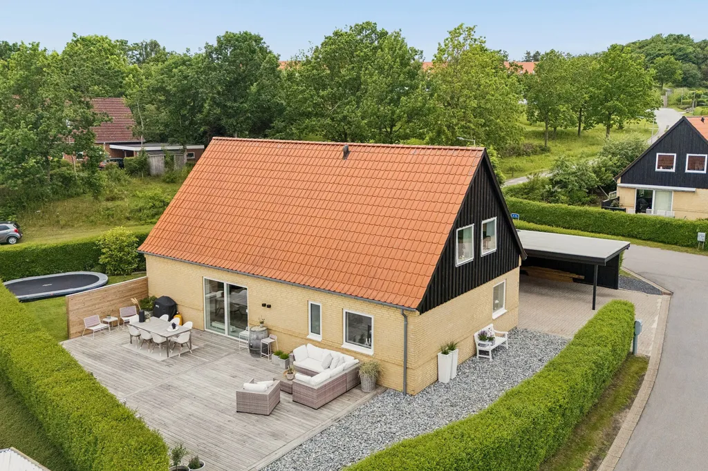 Vista aerea - Terraced House with Brick Facade in Aalborg SØ