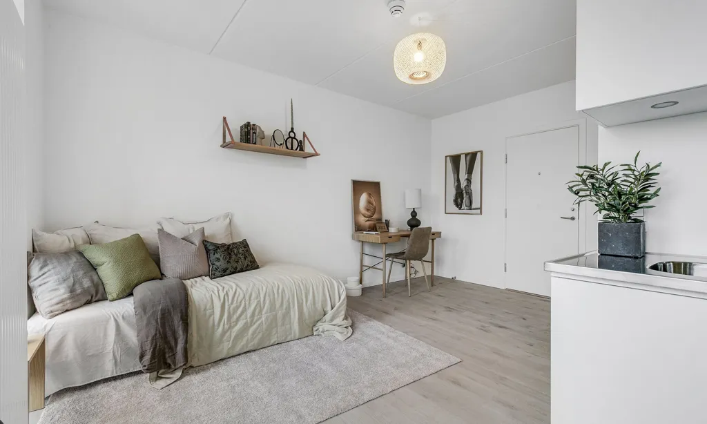 Bedrooms - 1-Bedroom Flat with Parking in Copenhagen SV