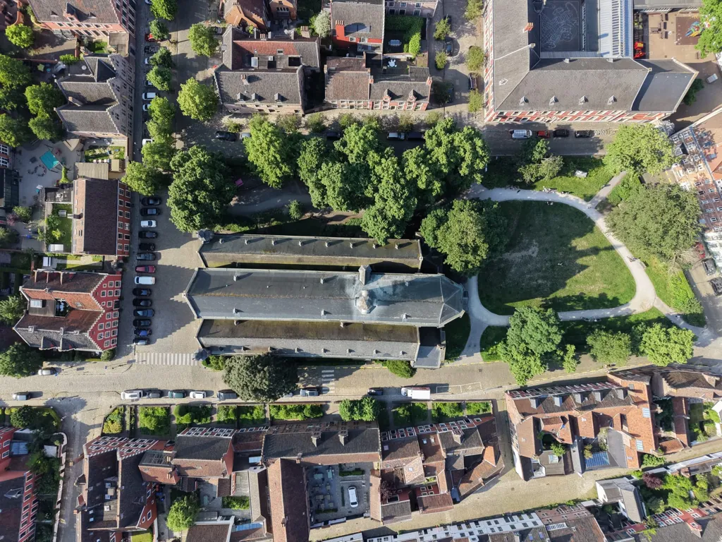 Vue aérienne - Duplex avec Vue sur le Toit à St Elisabeth Begijnhof