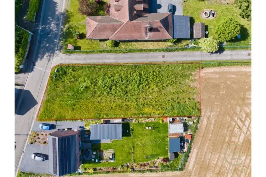 Vue aérienne - Terrain à Bâtir avec Permis à Neufvilles
