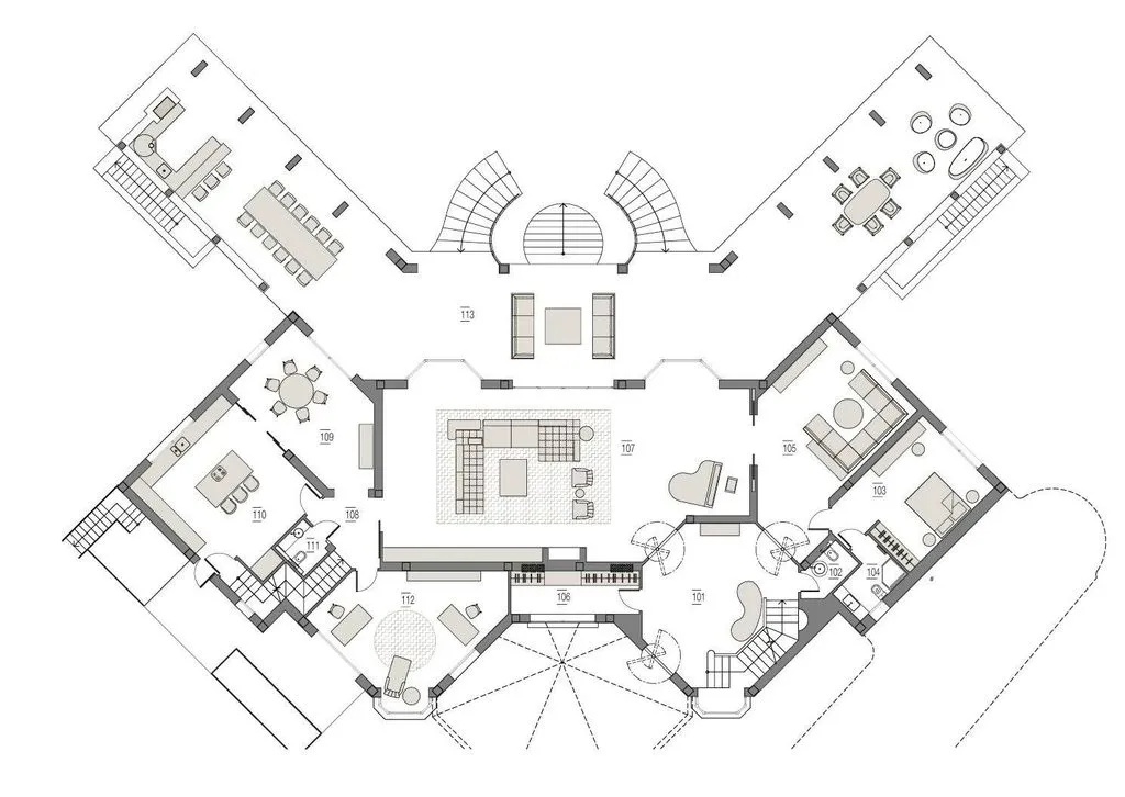 Floor Plan - 10-Bedroom Chalet with Pool in Guadalmina Baja