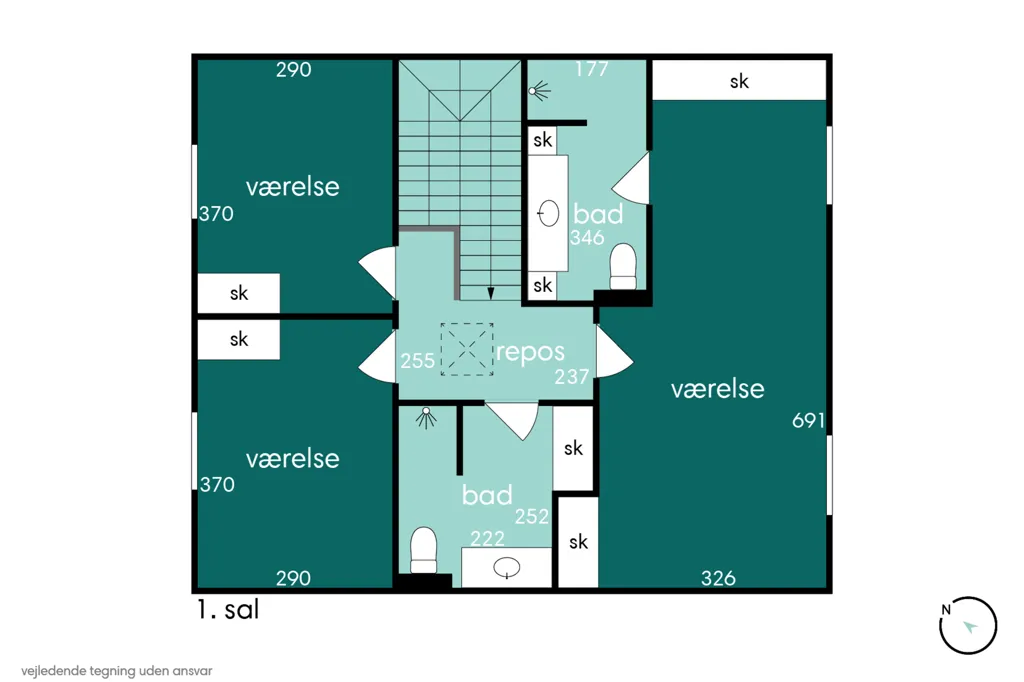Plaan - Modern Rowhouse with South-Facing Garden in Paderup