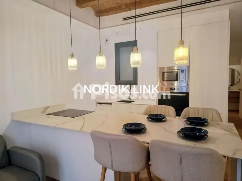 Köök - Modernised Flat with Balcony in Raval