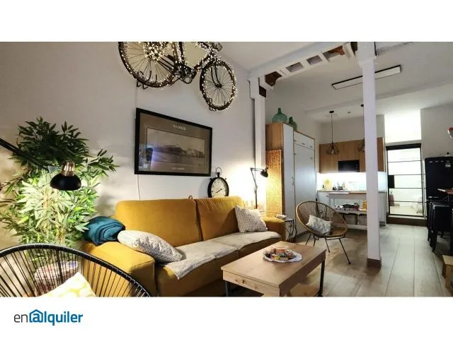 Soggiorno - Fully Furnished Flat in Lavapiés, Madrid