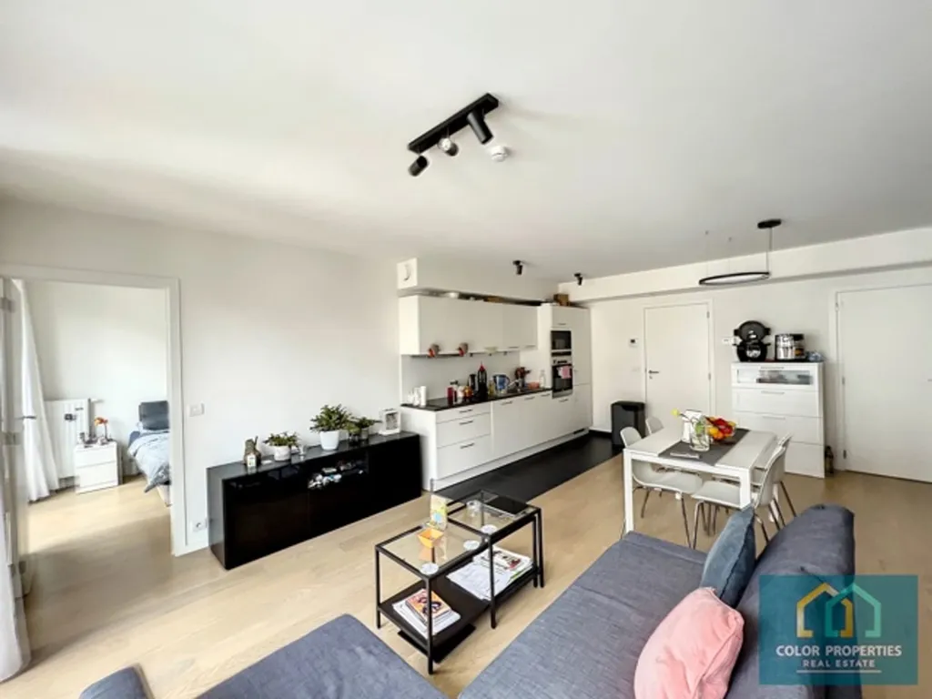 Living Room - Furnished Apartment with Terrace in EU District