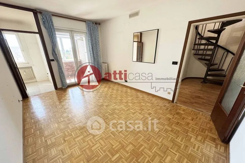 Living Room - Bi-Level Attic Apartment with Sea View in Trieste