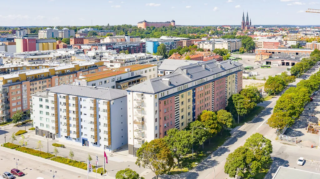 Vista aerea - Modern 1.5-Bedroom Flat with Balcony in Kungsängen