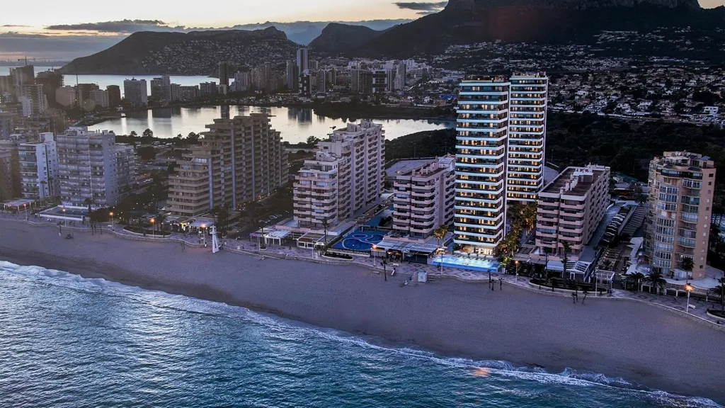 Õhuvaade - Beachfront Duplex Penthouse with Solarium in Calpe