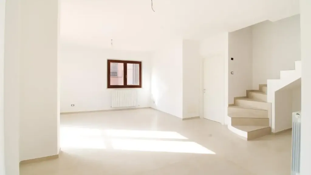 Séjour - Trilocale with Private Garden in Monte Urano