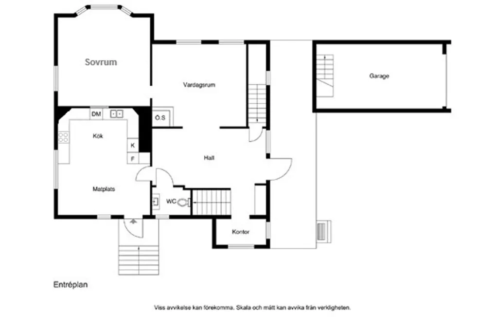 Plan - Villa with Balcony and Terrace in Spånga