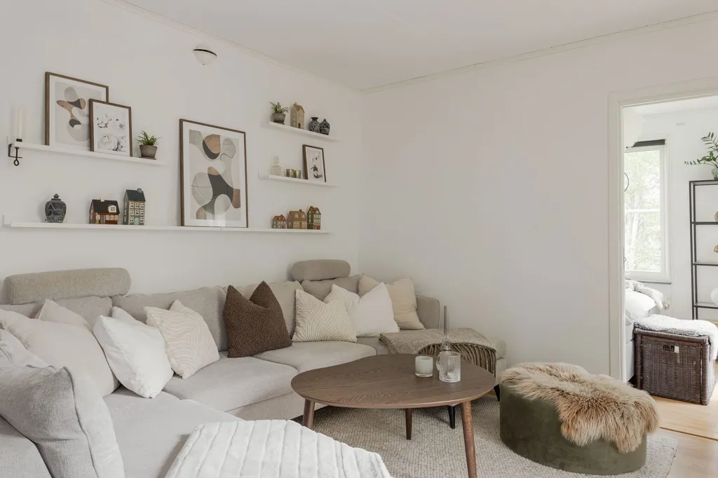 Séjour - Apartment with Balcony near University in Växjö