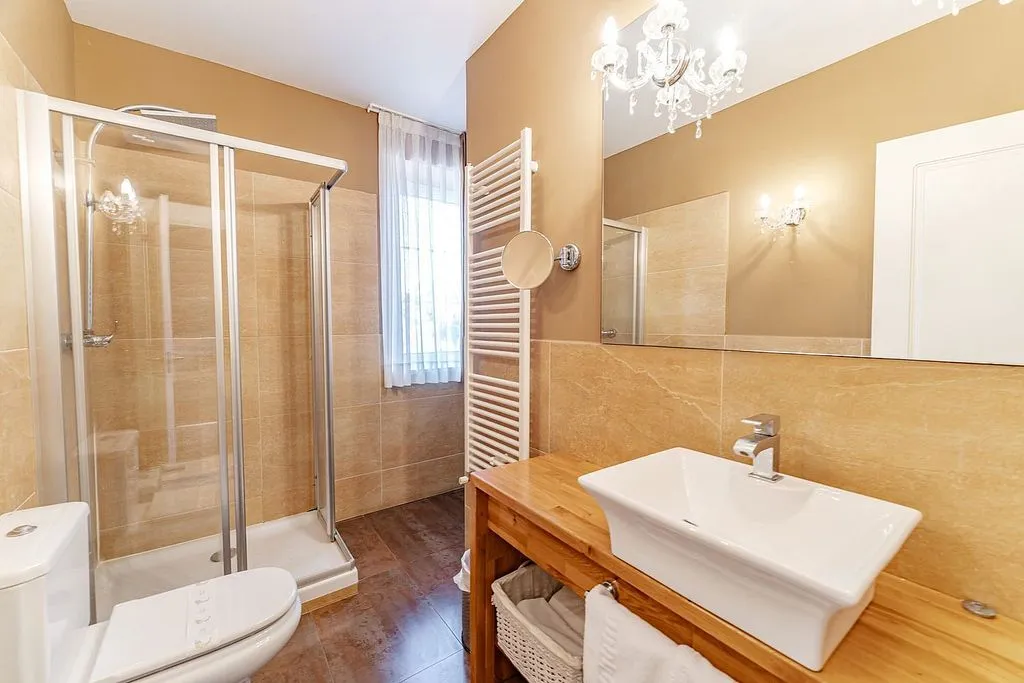 Salles de bain - 12-Bedroom Chalet with Pool in Valle de Losa