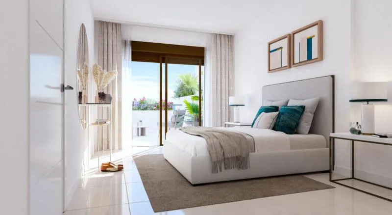 Chambres - 3-Bed Apartment with Sea View in Estepona
