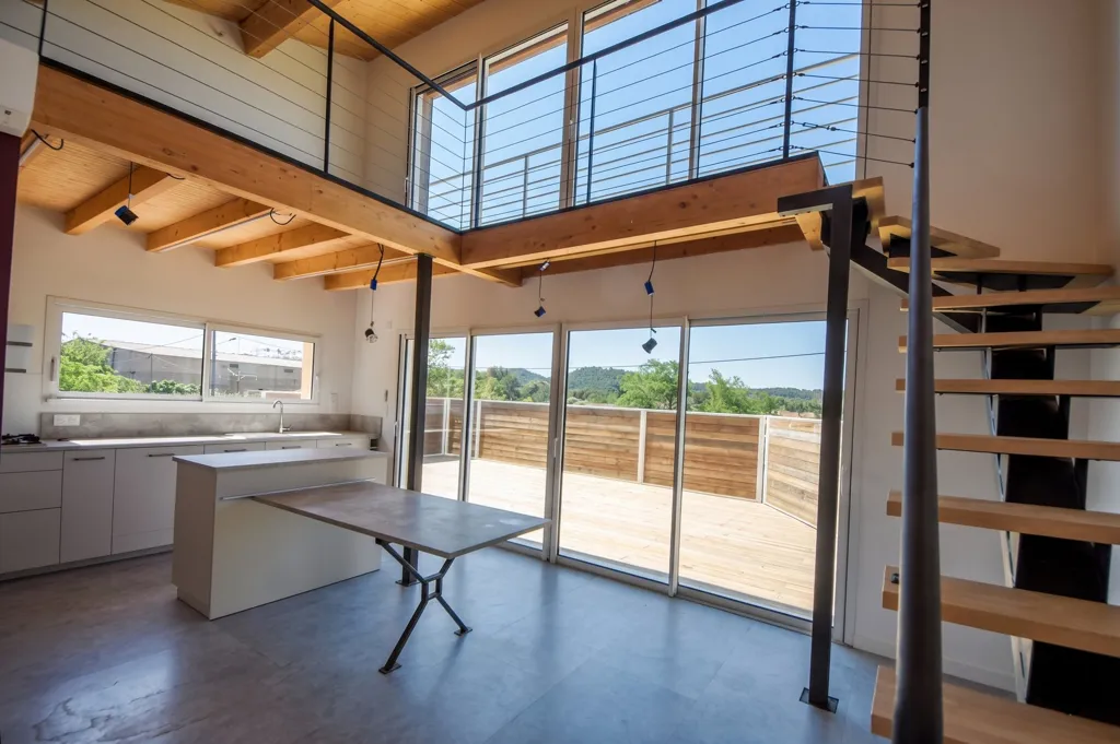 Kitchen - Contemporary Villa with Panoramic View near Narbonne