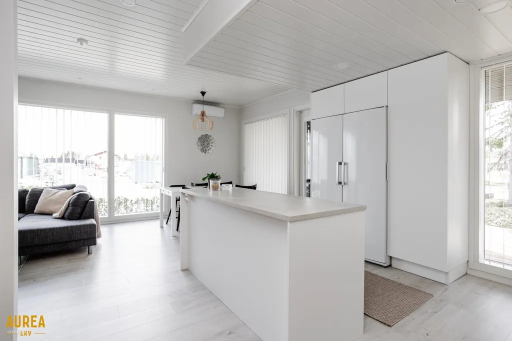 Kitchen - Modern Apartment with Sea View in Oulu