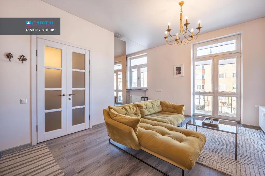 Séjour - 2-Bedroom Apartment with Balcony in Klaipėda Centre